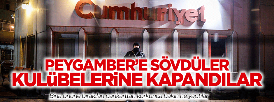 Peygamberimize söven Cumhuriyet gazetesi kulübesine kapandı