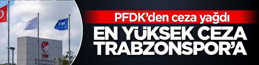 PFDK’den 5 kulübe toplam 2 milyon 375 bin lira ceza