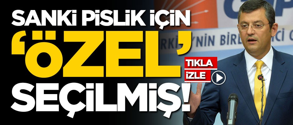Pislik için ‘Özel’ seçilmiş