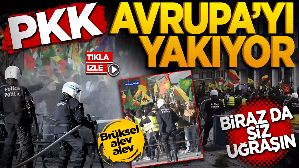 PKK Avrupa’yı yakıyor! Biraz da siz uğraşın
