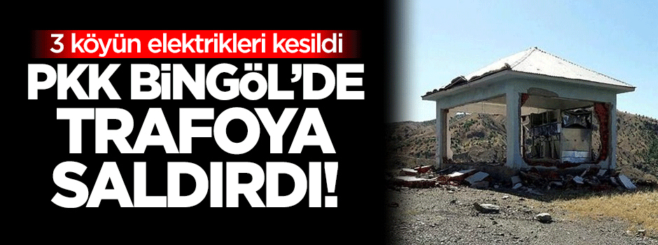 PKK, Bingöl'de trafoya saldırdı!