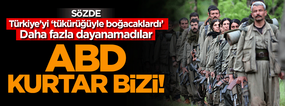 PKK daha fazla dayanamadı! ABD'den yardım istedi!