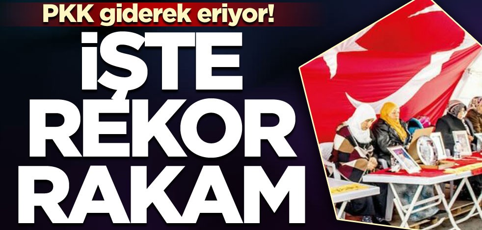PKK giderek eriyor... Rekor rakam!