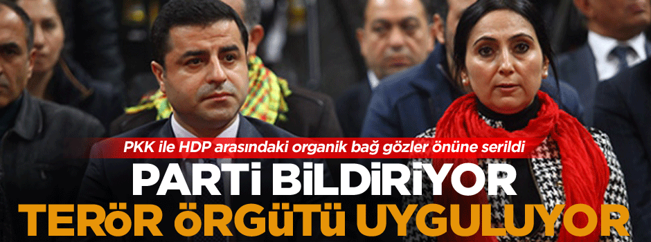 PKK ile HDP arasındaki organik bağ gözler önüne serildi