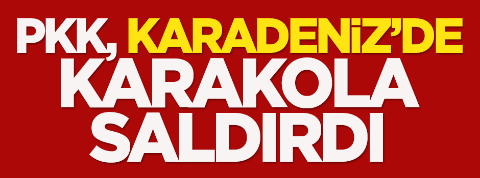 PKK, Karadeniz'de karakola saldırdı