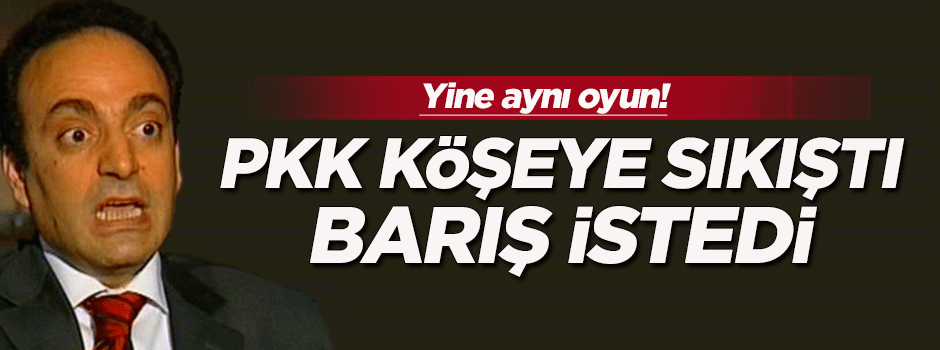 PKK köşeye sıkışınca 'barış' istedi