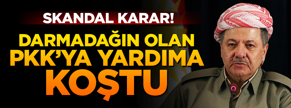 Köşeye sıkışan PKK'nın yardımına Barzani koştu!