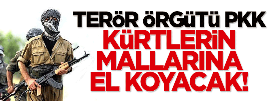 PKK, Kürtlerin mallarına el koyacak!