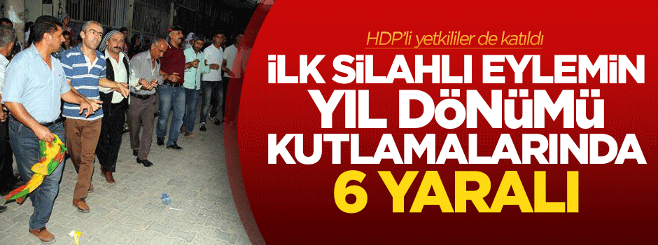 PKK kutlamalarında 6 yaralı