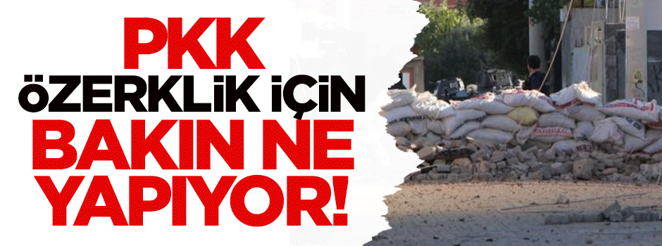 PKK özerklik için bakın ne yapıyor!