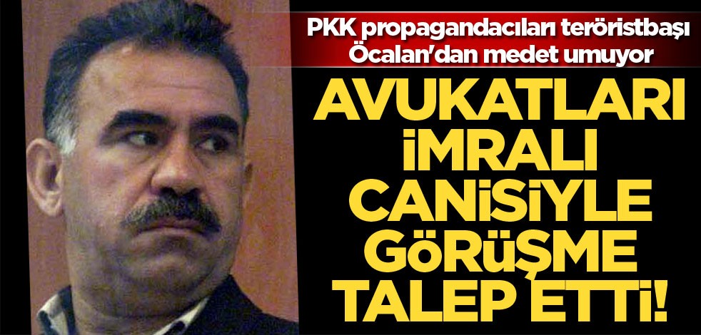 PKK propagandacıları teröristbaşı Öcalan'dan medet umuyor