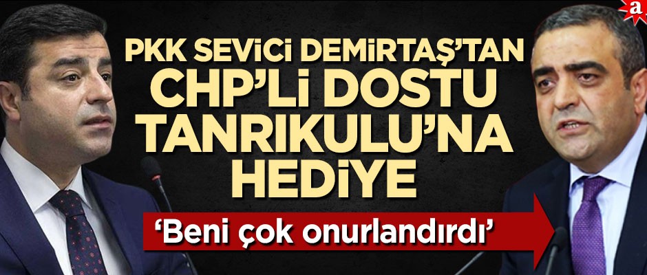 PKK sevici Demirtaş'tan CHP’li dostu Tanrıkulu’na hediye! ’Beni çok onurlandırdı’