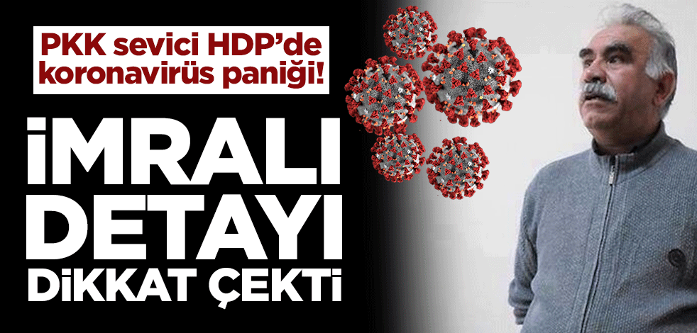 PKK sevici HDP’de koronavirüs paniği! İmralı detayı dikkat çekti