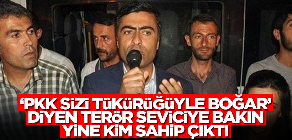 "PKK sizi tükürüğüyle boğar" diyen terör sevici Abdullah Zeydan'a bakın yine kim sahip çıktı