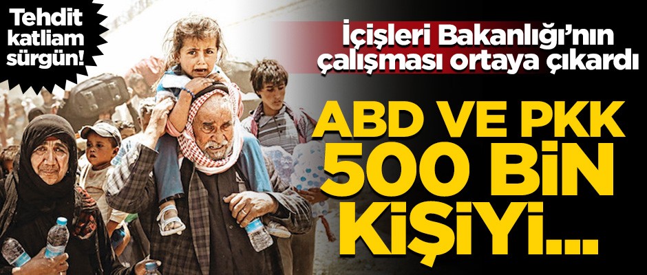 PKK, Suriye'de 500 binden fazla kişiyi yerinden sürgün etti!