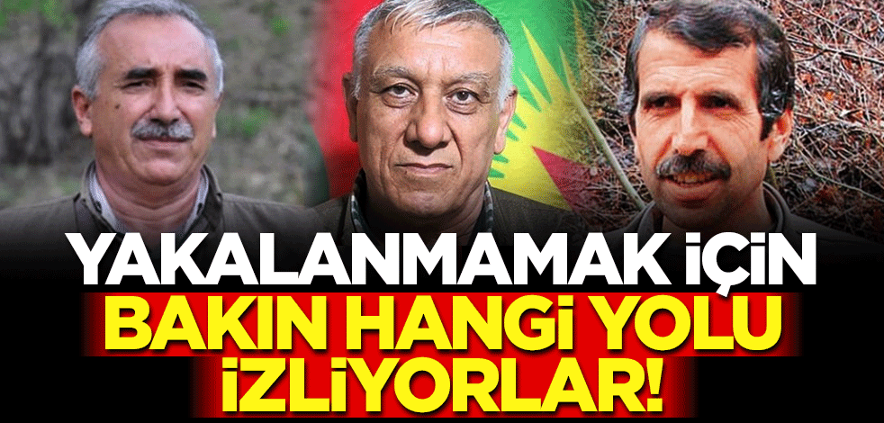 PKK terör örgütünün elebaşları yakalanmamak için sürekli yer değiştiriyor!