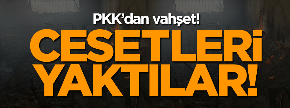 PKK vahşeti: Cesetleri yaktılar