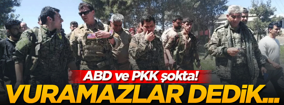  PKK ve ABD şokta! Vuramazlar dedik nokta atışı yaptılar