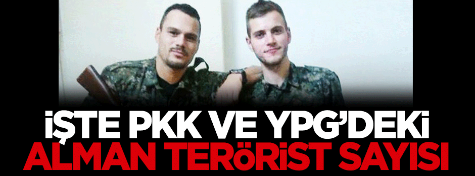 PKK ve YPG’deki terörist Almanların sayısı