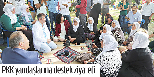 PKK yandaşlarına destek ziyareti