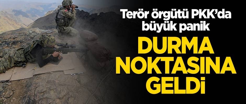 PKK'da büyük panik! Durma noktasına geldi