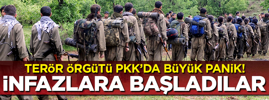 PKK'da büyük panik! İnfazlara başladılar