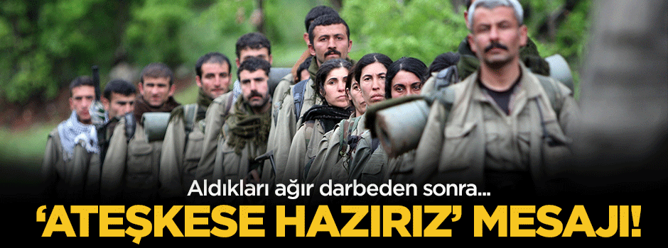 PKK'dan 'Ateşkese hazırız' mesajı