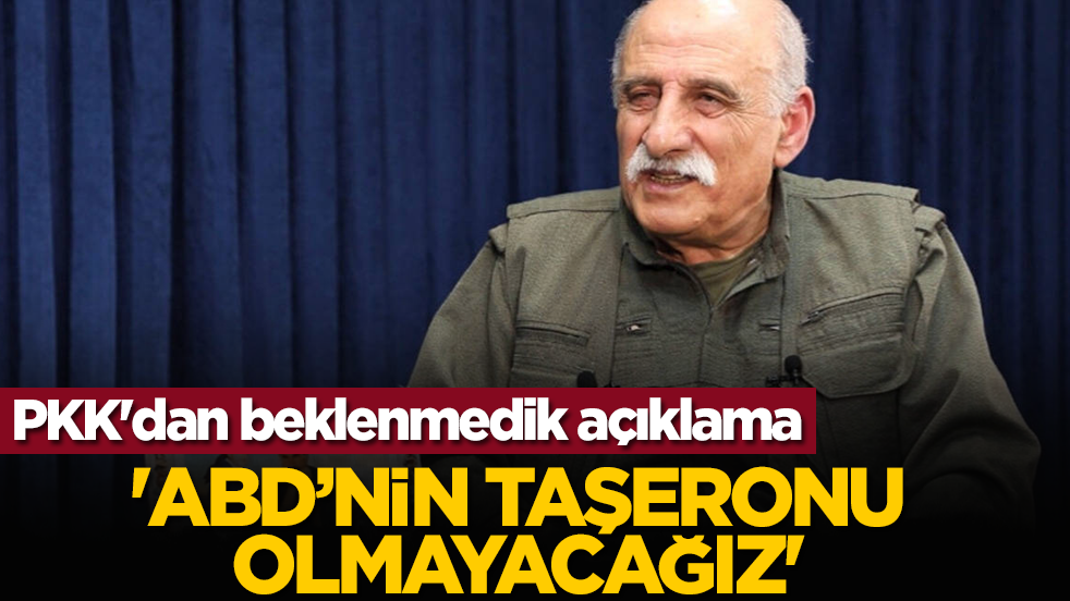 PKK'dan beklenmedik açıklama: 'ABD’nin Taşeronu Olmayacağız'