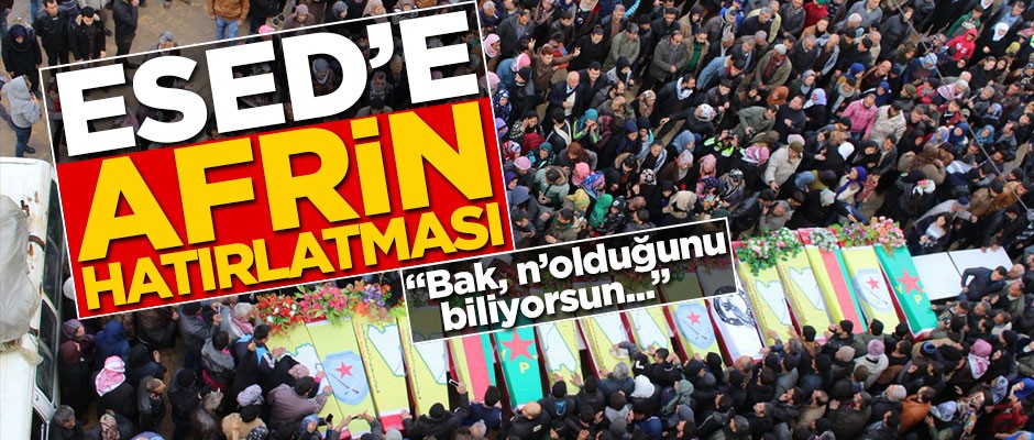 PKK'dan Esed'e Afrin hatırlatması