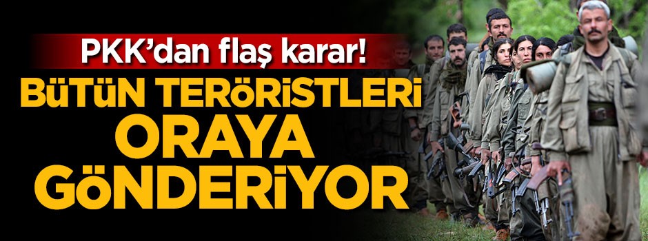 PKK'dan flaş karar! Bütün teröristleri...