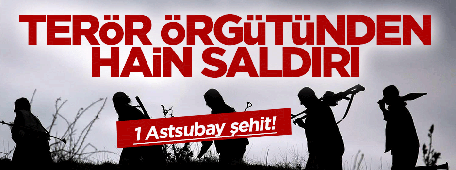 PKK'dan hain saldırı: 1 şehit