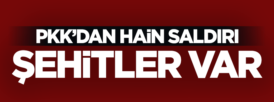 PKK'dan hain saldırı: 2 asker şehit