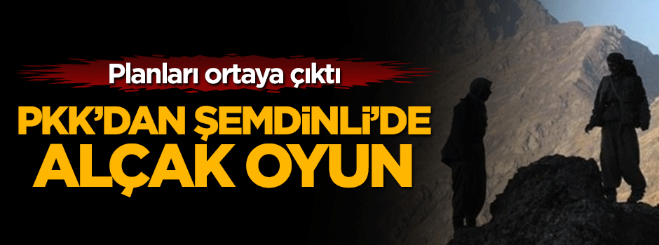PKK'dan Şemdinli'de alçak oyun!