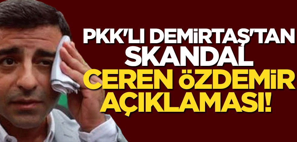 PKK'lı Demirtaş'tan skandal Ceren Özdemir açıklaması! "Çıldırdık"