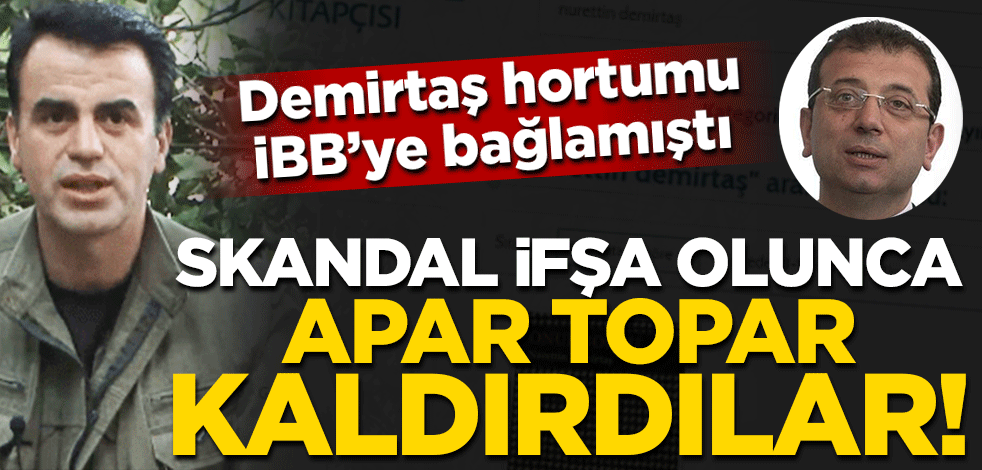 PKK'lı Nurettin Demirtaş'ın kitabını satan CHP'li İBB ifşa olunca geri adım attı!