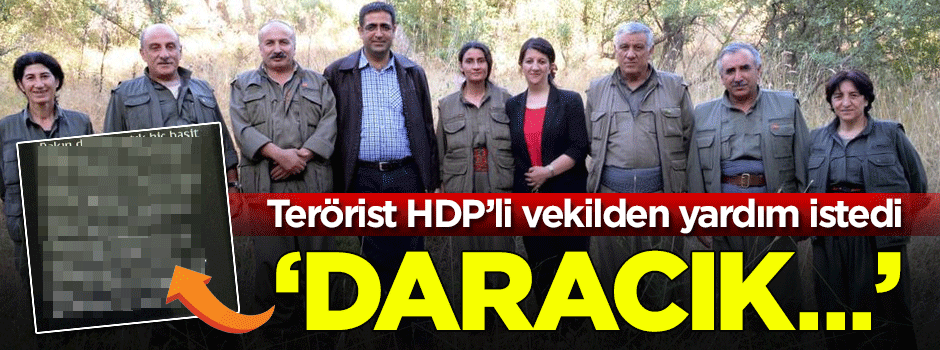 PKK'lı terörist HDP’li vekilden SMS’le yardım istedi