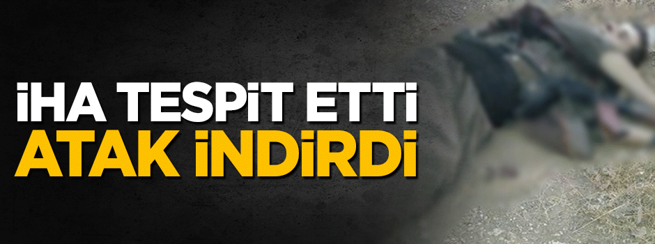 PKK'lı teröristi İHA tespit etti, Atak indirdi!