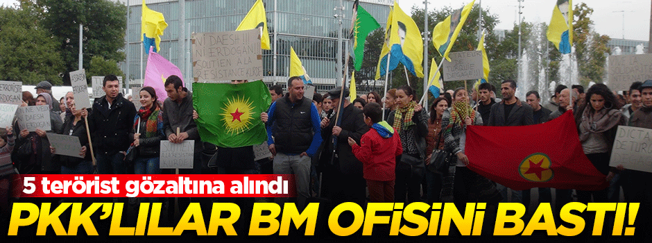 PKK'lı teröristler İsviçre'de BM ofisini bastı