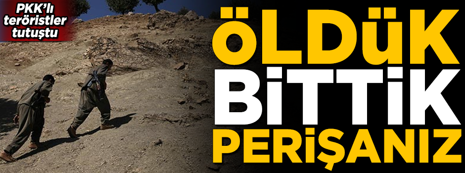 PKK'lı teröristler tutuştu! 'Öldük, bittik, perişanız'