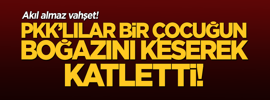 PKK'lılar, 16 yaşındaki Hüseyin Cafer Gizli'yi katletti