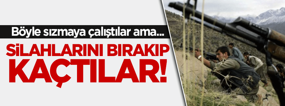 PKK'lılar Dağlıca'ya böyle sızmaya çalıştı!
