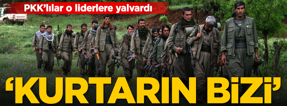 PKK'lılar feryat figan yardım istedi!