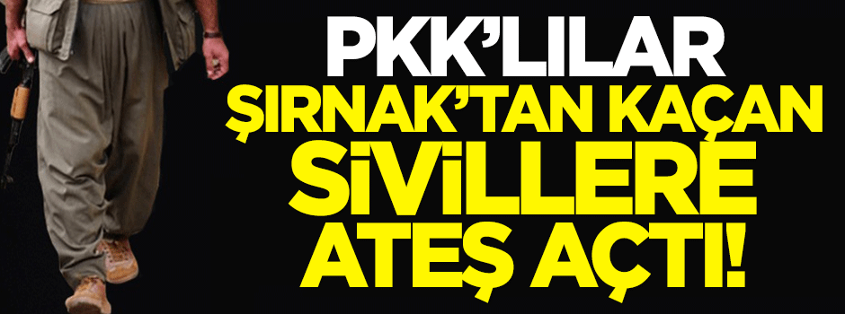 PKK'lılar Şırnak'tan kaçan sivillere ateş açtı!