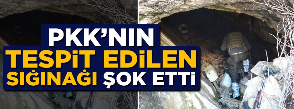 PKK'nın 8 katlı 'yüzme havuzlu' sığınağı kullanılamaz hale getirildi