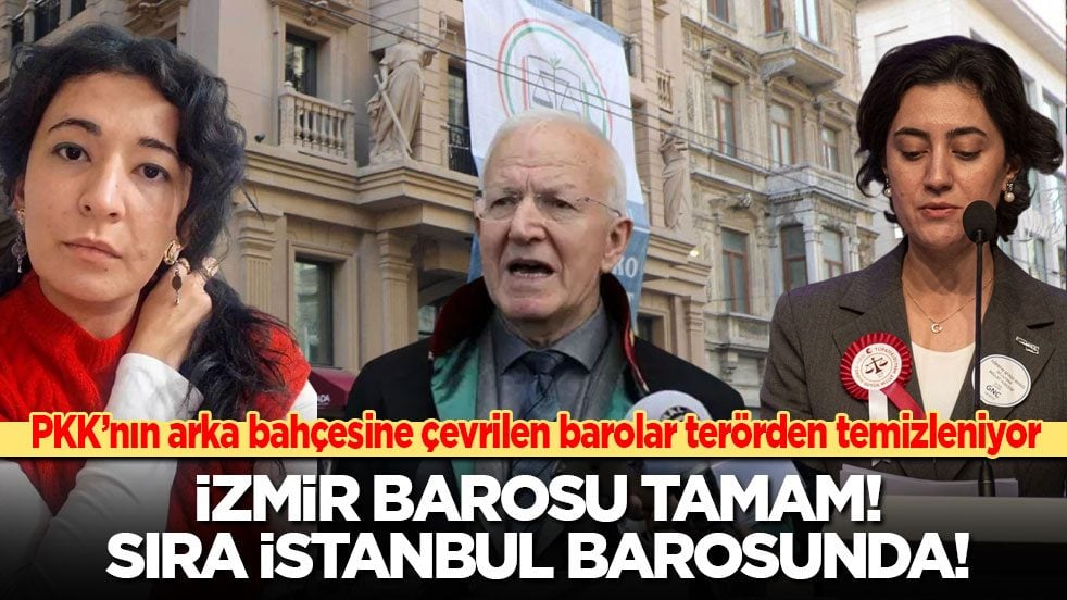 PKK’nın arka bahçesine çevrilen barolar terörden temizleniyor! İzmir Barosu tamam: Sıra İstanbul Barosu'nda!