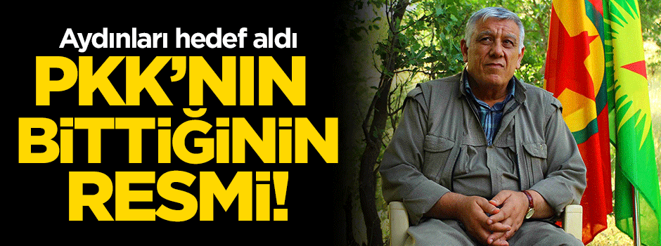 PKK'nın bittiğinin resmi!