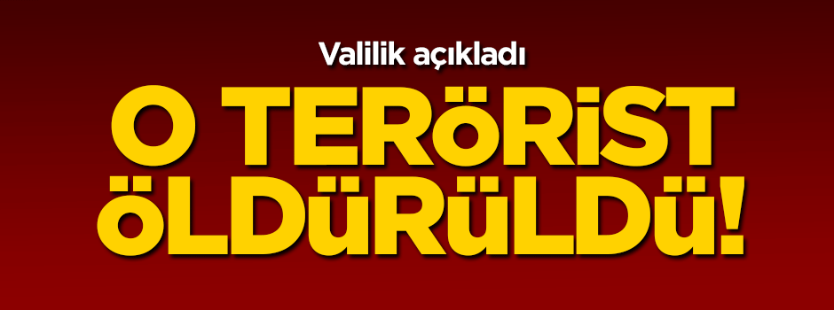 PKK'nın 'bombacısı' öldürüldü