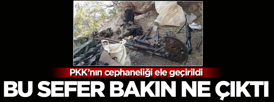 PKK'nın cephaneliğinden bu sefer de bu çıktı
