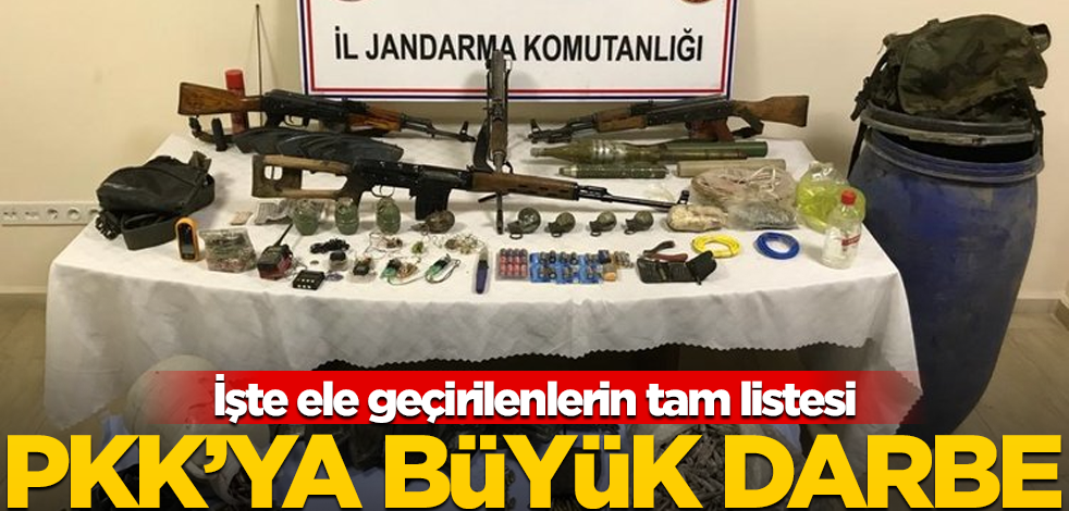 PKK'nın cephanesi ele geçirildi