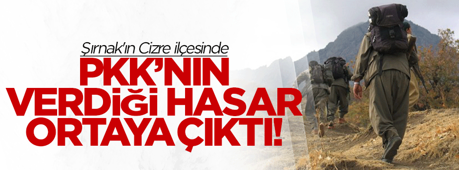 PKK'nın Cizre'ye verdiği hasar ortaya çıktı!
